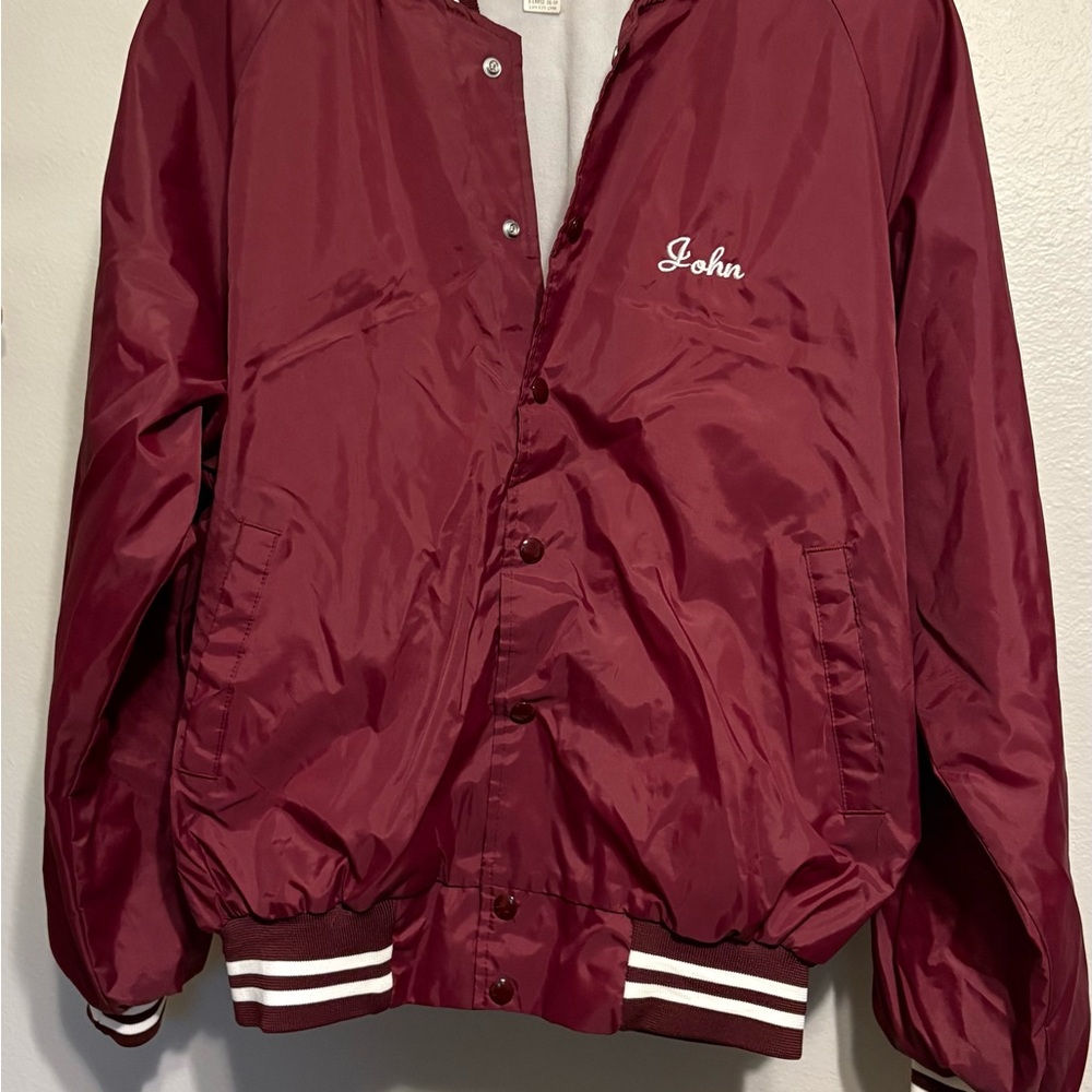 Men's Burgundy Lightweight Jacket